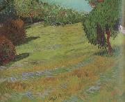 Vincent Van Gogh Sunny Lawn in a Public Pack (nn04) oil on canvas